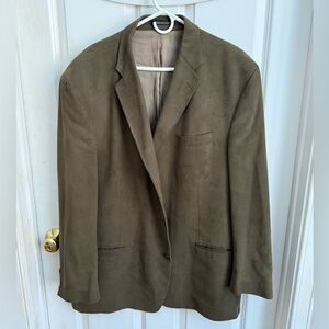 Bloomingdale’s Suede Olive Green Jacket